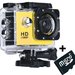 Camera Sport iUni Dare 50i Full HD 1080P,5M, Waterproof, Galben + Card MicroSD 8GB Cadou